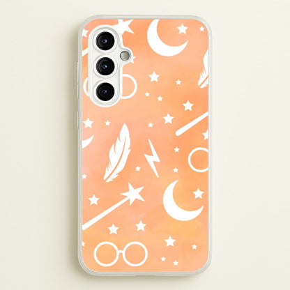 Wizard Icon Patterns  - Harry Potter Phone Case for Galaxy A54