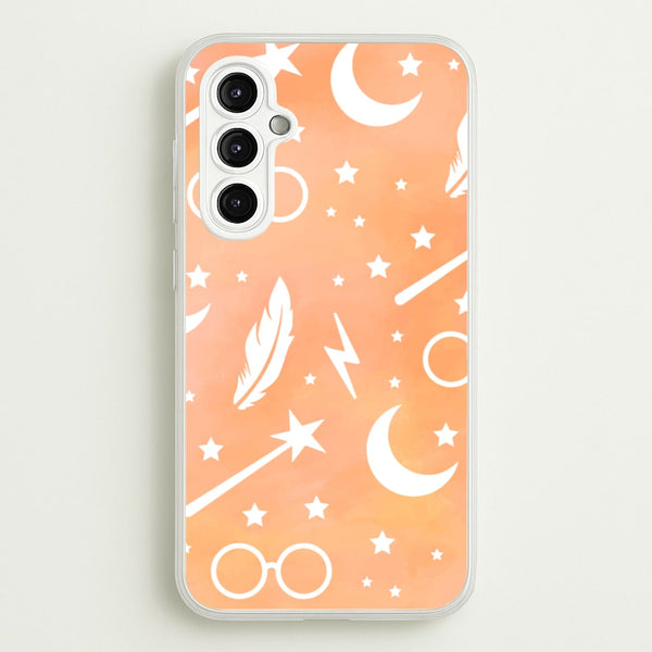 Wizard Icon Patterns  - Harry Potter Phone Case for Galaxy A14