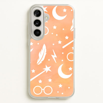 Wizard Icon Patterns  - Harry Potter Phone Case for Galaxy A56