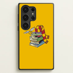 Book Stack  - Harry Potter Phone Case for Galaxy S25 Ultra