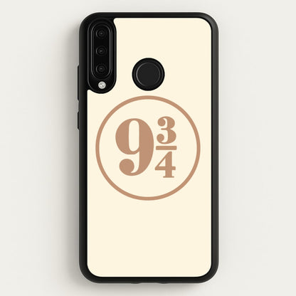 Platform Nine And Three Quaters  - Harry Potter Phone Case for Huawei P30 Lite