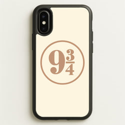 Platform Nine And Three Quaters  - Harry Potter Phone Case for iPhone X / XS
