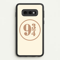 Platform Nine And Three Quaters  - Harry Potter Phone Case for Galaxy S10e