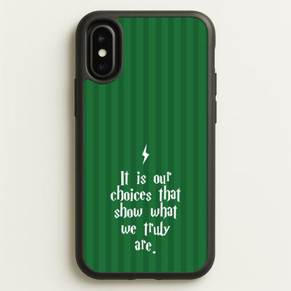 It Is Our Choices  - Harry Potter Phone Case for iPhone X / XS