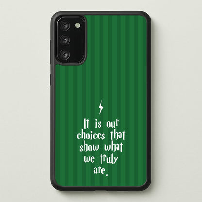 It Is Our Choices  - Harry Potter Phone Case for Galaxy S20FE