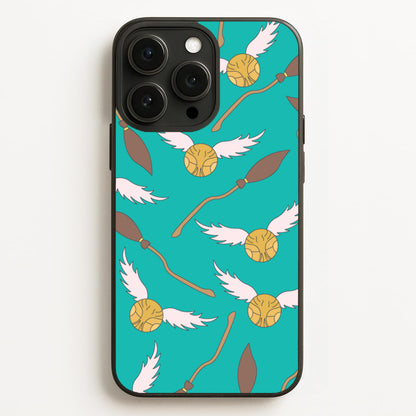 Quidditch Pattern - Harry Potter  - Harry Potter Phone Case for iPhone 12 Pro Max