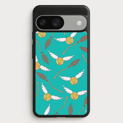 Quidditch Pattern - Harry Potter  - Harry Potter Phone Case for Google Pixel 9 / 9 Pro