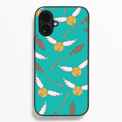 Quidditch Pattern - Harry Potter  - Harry Potter Phone Case for iPhone 16 Plus