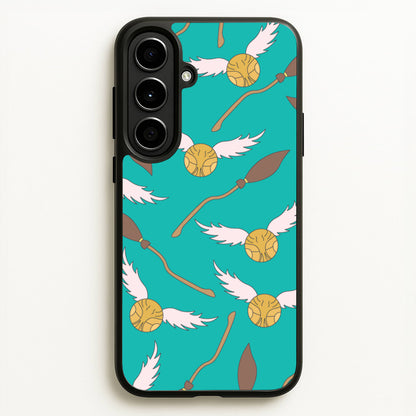 Quidditch Pattern - Harry Potter  - Harry Potter Phone Case for Galaxy A56