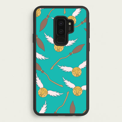Quidditch Pattern - Harry Potter  - Harry Potter Phone Case for Galaxy S9 Plus