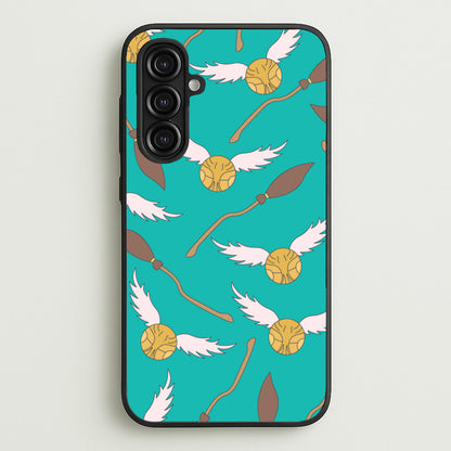 Quidditch Pattern - Harry Potter  - Harry Potter Phone Case for Galaxy A16
