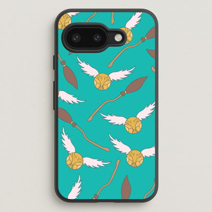Quidditch Pattern - Harry Potter  - Harry Potter Phone Case for Google Pixel 9a