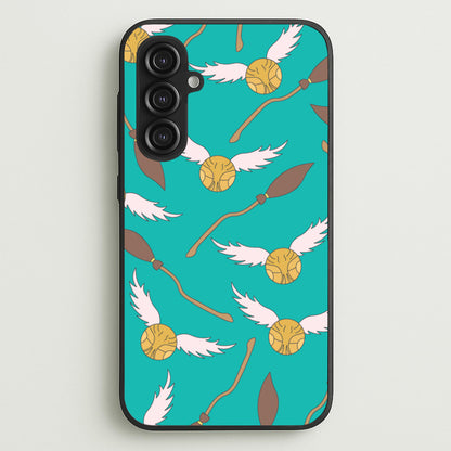 Quidditch Pattern - Harry Potter  - Harry Potter Phone Case for Galaxy S23FE
