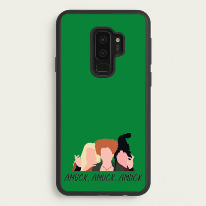 Amuck, Amuck, Amuck - Hocus Halloween  - Houcs Pocus Phone Case for Galaxy S9 Plus