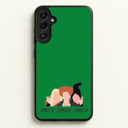 Amuck, Amuck, Amuck - Hocus Halloween  - Houcs Pocus Phone Case for Galaxy A34