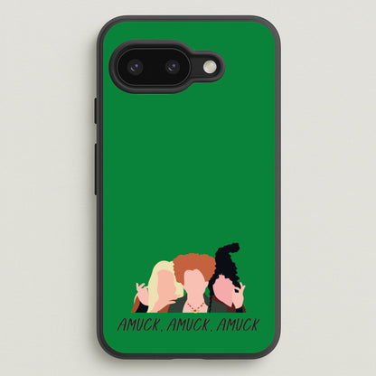 Amuck, Amuck, Amuck - Hocus Halloween  - Houcs Pocus Phone Case for Google Pixel 9a