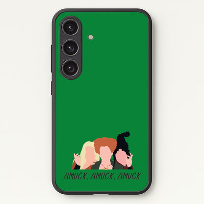 Amuck, Amuck, Amuck - Hocus Halloween  - Houcs Pocus Phone Case for Galaxy S24 Plus