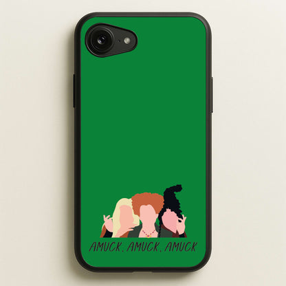 Amuck, Amuck, Amuck - Hocus Halloween  - Houcs Pocus Phone Case for iPhone 16e