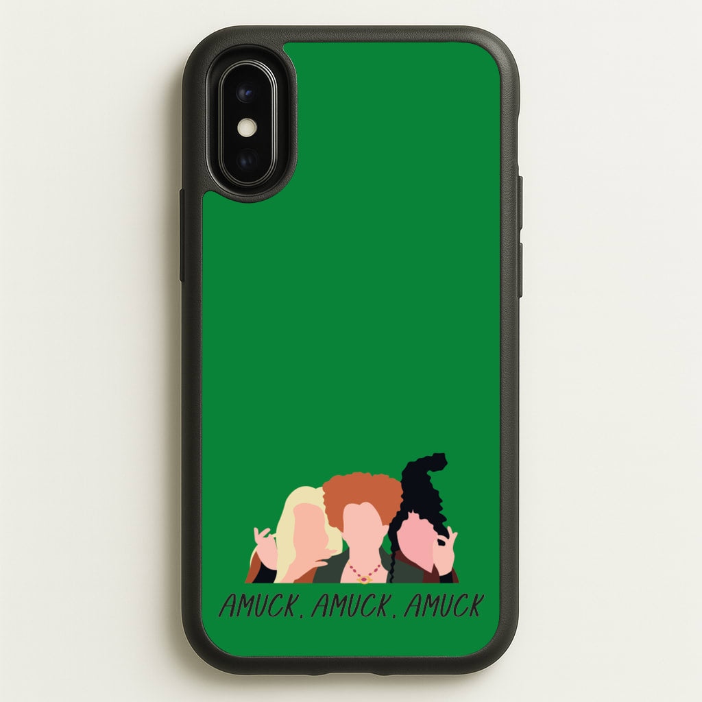 Amuck, Amuck, Amuck - Hocus Halloween  - Houcs Pocus Phone Case for iPhone X / XS