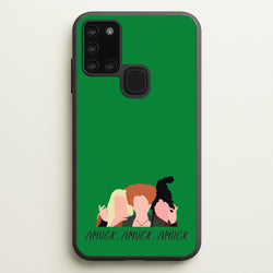 Amuck, Amuck, Amuck - Hocus Halloween  - Houcs Pocus Phone Case for Galaxy A21s