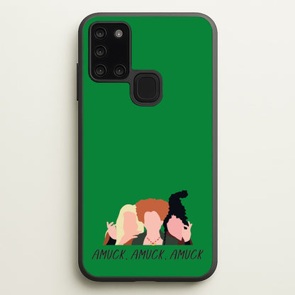 Amuck, Amuck, Amuck - Hocus Halloween  - Houcs Pocus Phone Case for Galaxy A21s