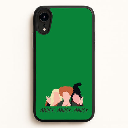 Amuck, Amuck, Amuck - Hocus Halloween  - Houcs Pocus Phone Case for iPhone XR