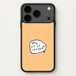 Why Are We Like This - Heart TV Phone Case for iPhone 17 Pro Max