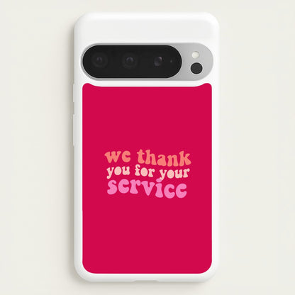 We Thank You For Your Service - Heart TV  - Heartstopper Phone Case for Google Pixel 9 Pro XL