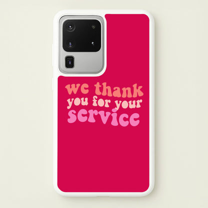 We Thank You For Your Service - Heart TV  - Heartstopper Phone Case for Galaxy S20 Ultra