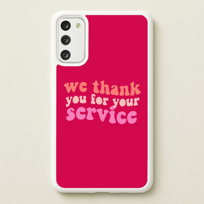 We Thank You For Your Service - Heart TV  - Heartstopper Phone Case for Galaxy A41