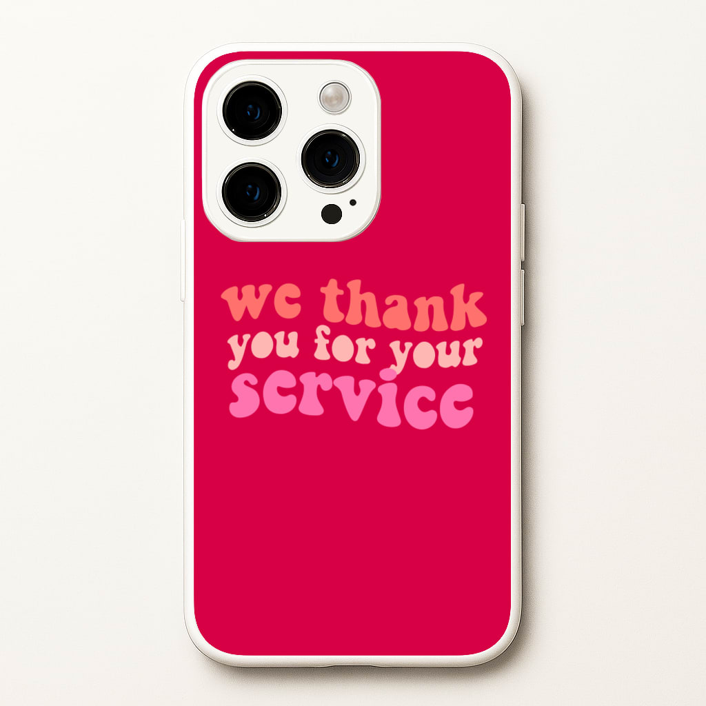We Thank You For Your Service - Heart TV  - Heartstopper Phone Case for iPhone 15 Pro