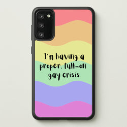 Gay Crisis - Heart TV  - Heartstopper Phone Case for Galaxy S20FE