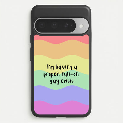 Gay Crisis - Heart TV Phone Case for Google Pixel 10 Pro XL