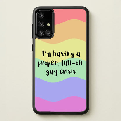 Gay Crisis - Heart TV  - Heartstopper Phone Case for Galaxy A71