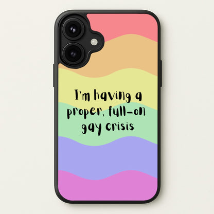 Gay Crisis - Heart TV Phone Case for iPhone 17