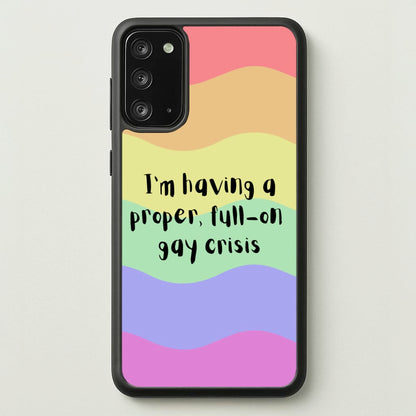Gay Crisis - Heart TV  - Heartstopper Phone Case for Galaxy Note 20