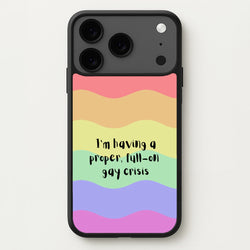 Gay Crisis - Heart TV Phone Case for iPhone 17 Pro Max