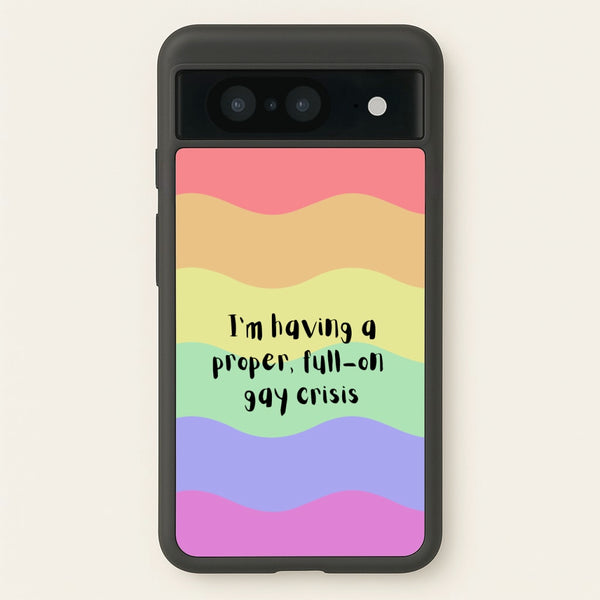 Gay Crisis - Heart TV  - Heartstopper Phone Case for Google Pixel 8