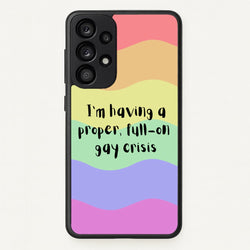 Gay Crisis - Heart TV  - Heartstopper Phone Case for Galaxy A53