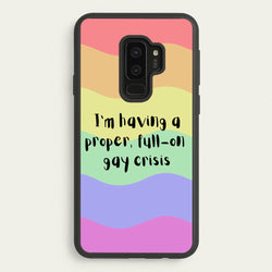 Gay Crisis - Heart TV  - Heartstopper Phone Case for Galaxy S9 Plus