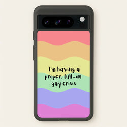 Gay Crisis - Heart TV  - Heartstopper Phone Case for Google Pixel 8 Pro