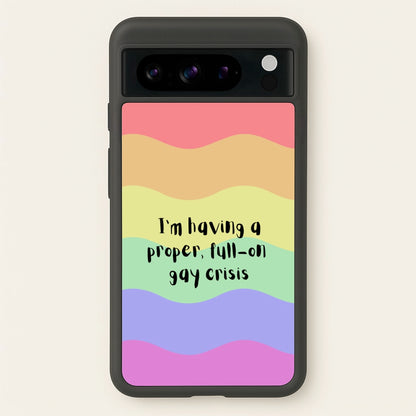 Gay Crisis - Heart TV  - Heartstopper Phone Case for Google Pixel 8 Pro