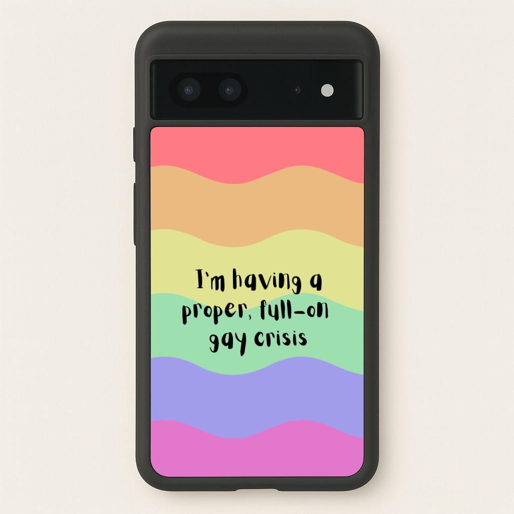 Gay Crisis - Heart TV  - Heartstopper Phone Case for Google Pixel 7