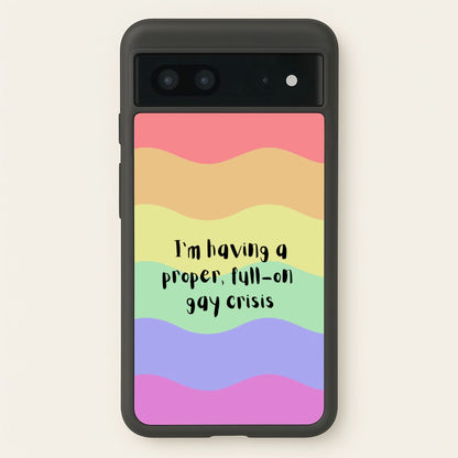 Gay Crisis - Heart TV  - Heartstopper Phone Case for Google Pixel 7