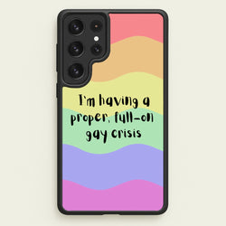 Gay Crisis - Heart TV  - Heartstopper Phone Case for Galaxy S23 Ultra