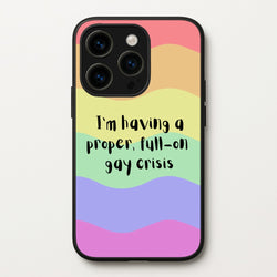Gay Crisis - Heart TV  - Heartstopper Phone Case for iPhone 15 Pro Max