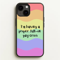 Gay Crisis - Heart TV  - Heartstopper Phone Case for iPhone 13