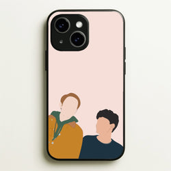 Nick And Charlie - Heart TV  - Heartstopper Phone Case for iPhone 15