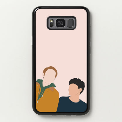 Nick And Charlie - Heart TV  - Heartstopper Phone Case for Galaxy S8 Plus