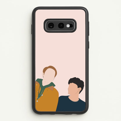 Nick And Charlie - Heart TV  - Heartstopper Phone Case for Galaxy S10e